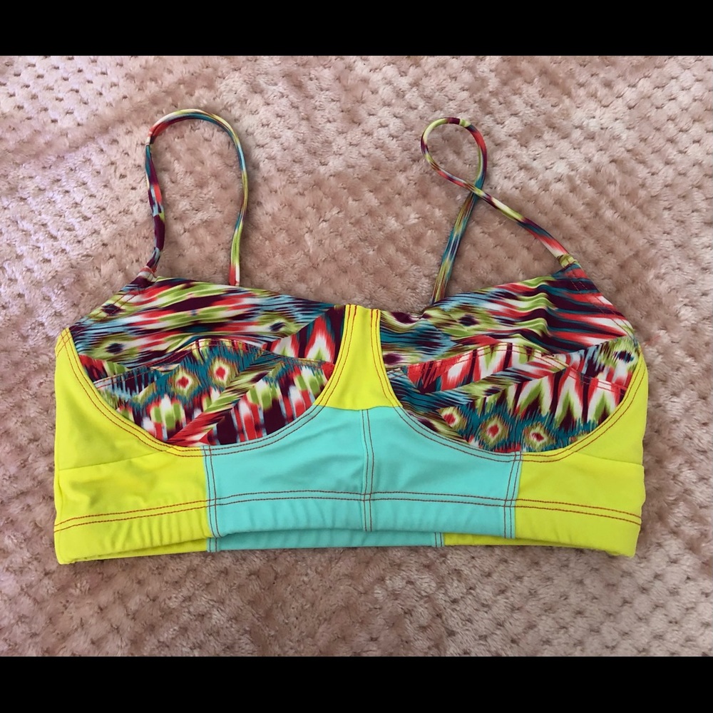 Fun hot yoga bra.